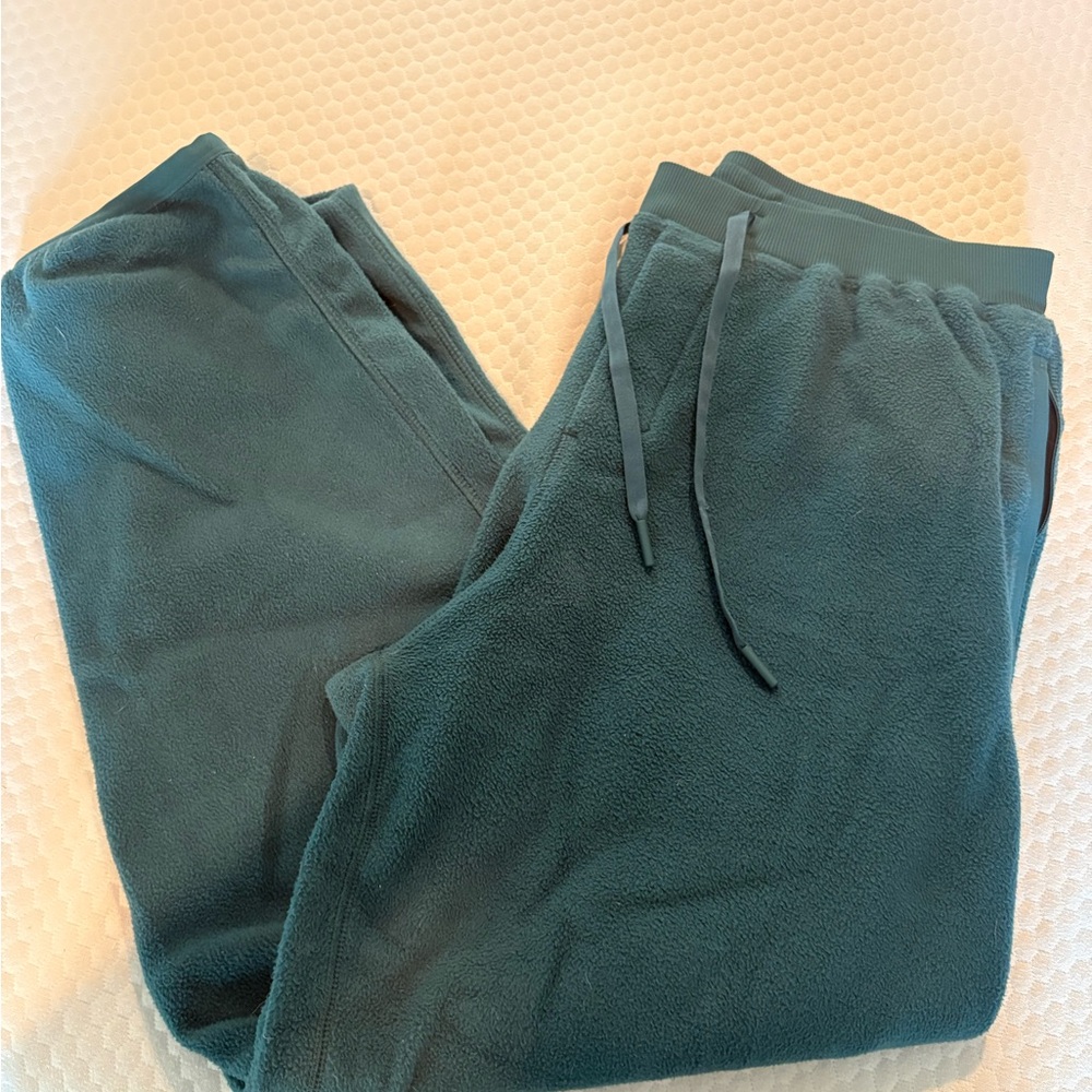 Lulu Lemon Cozy Teal Fleece Sweatpants